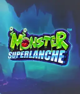 Dive into the eerie depths with the Monster Superlanche game by Pragmatic Play, featuring a bright and charming monster logo before a misty cave background. This graphic portrays the adventure and mystery of a monster-themed game, perfect for fans of monster slots, delivering a fantastic play experience. 